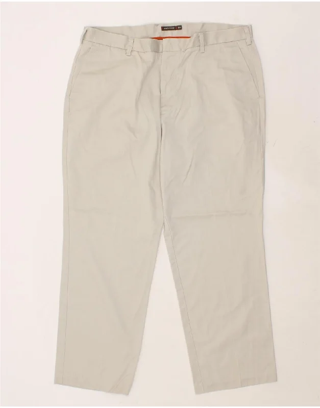 DOCKERS Mens Straight Chino Trousers W40 L30 Grey Cotton