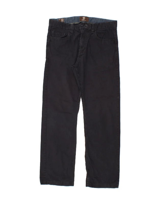 TIMBERLAND Mens Straight Casual Trousers W32 L30  Navy Blue