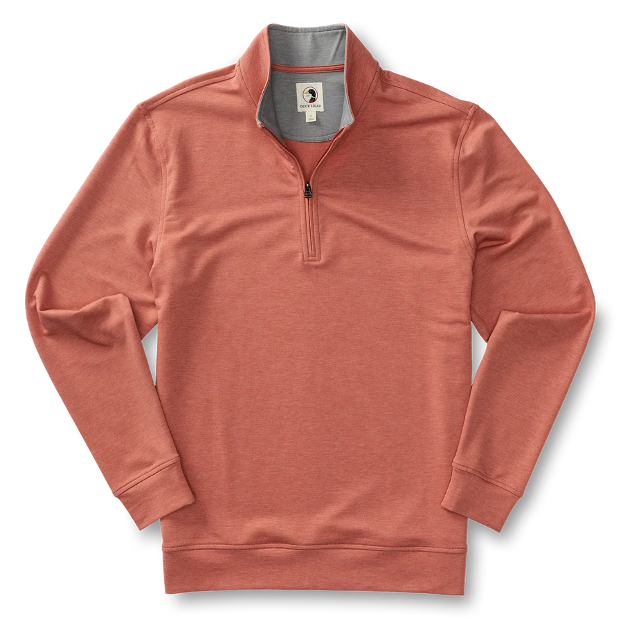 Dunmore 1/4 Zip Pullover (Faded Red Heather)