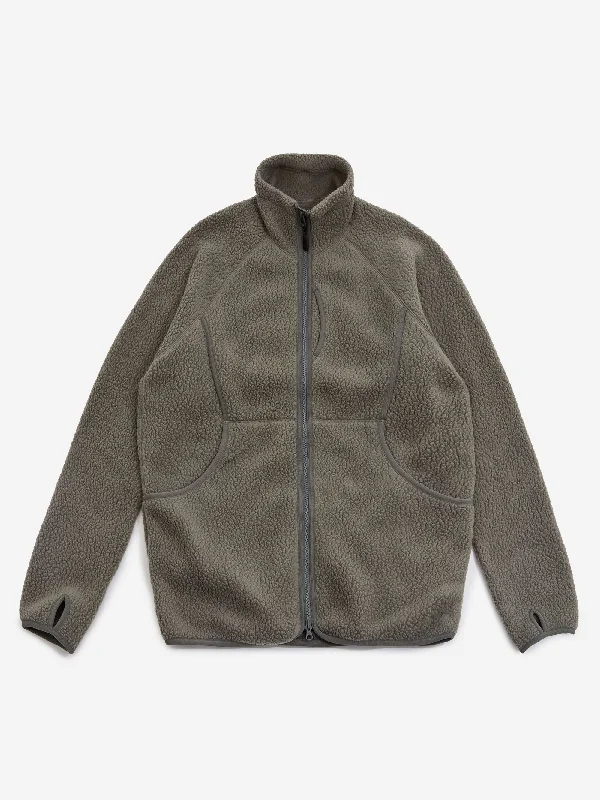 Snow Peak Thermal Boa Fleece Jacket - Grey