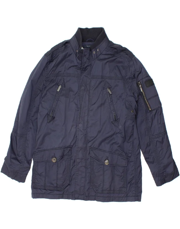 TOMMY HILFIGER Mens Utility Jacket UK 42 XL Navy Blue Nylon