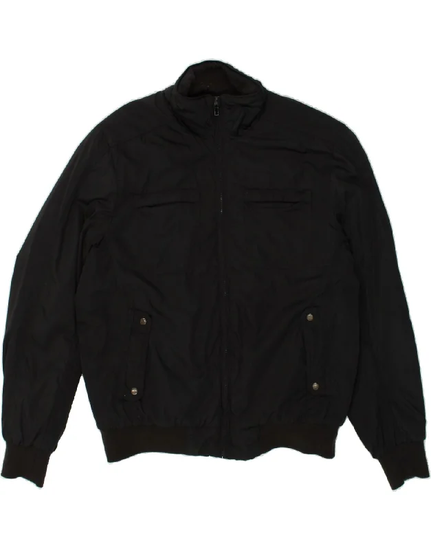 CHAMPION Mens Bomber Jacket UK 44 2XL Black