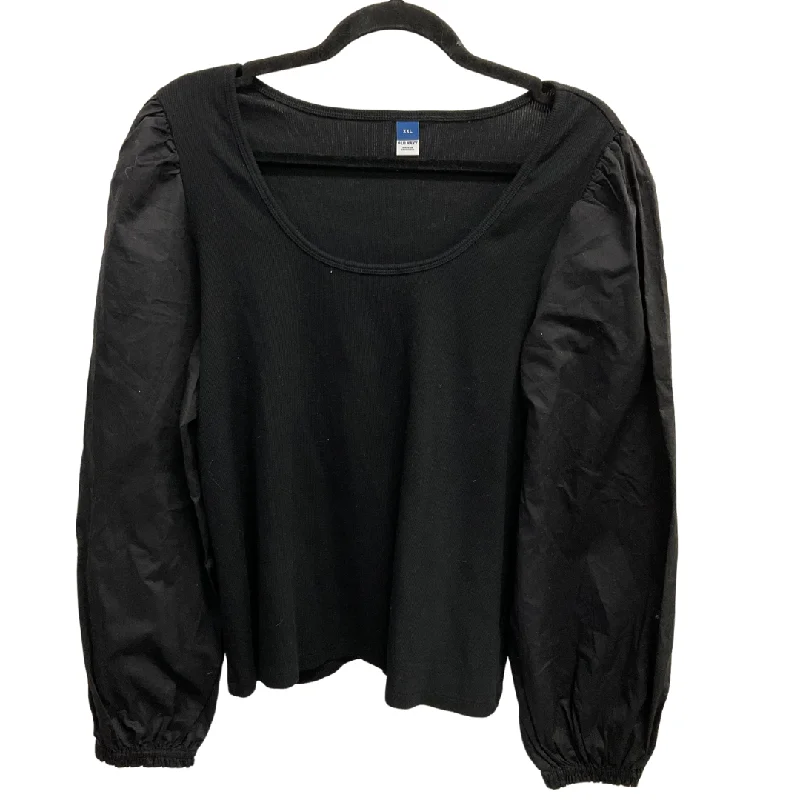 Top Long Sleeve By Old Navy In Black, Size: Xxl