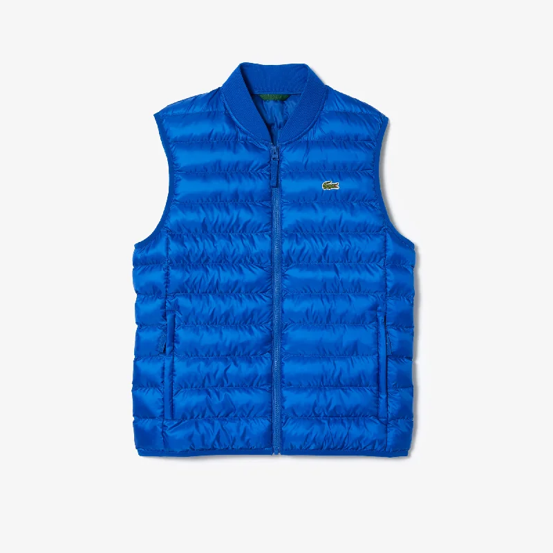 Men's Water-Repellent Puffer Vest Cobalt Blue