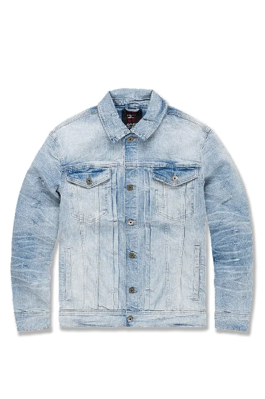 Big Men's Hamilton Denim Trucker Jacket (Lightning Blue)