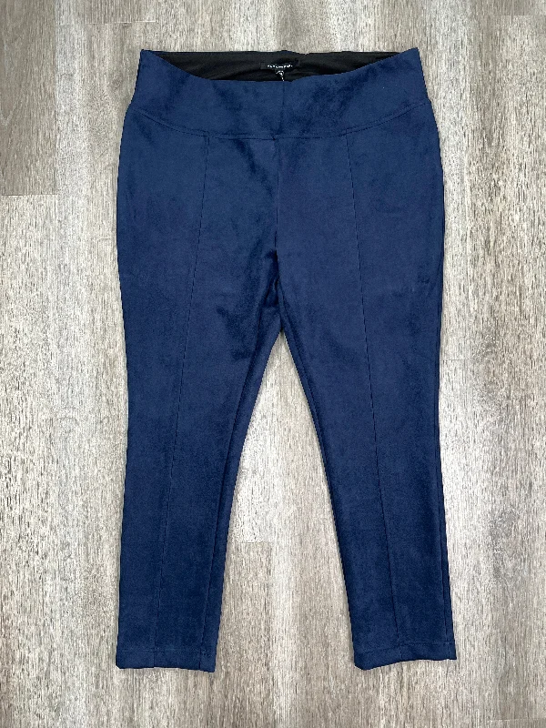 Navy Pants Leggings Andrew Marc, Size Xxl