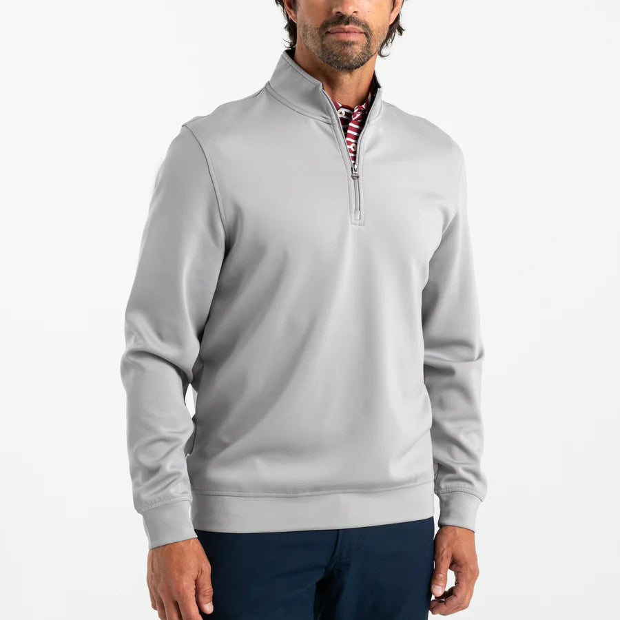 Long Drive Performance 1/4 Zip Pullover (Grey)