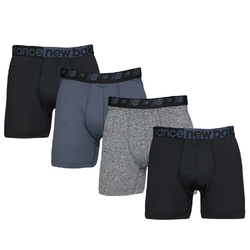 New Balance - Men's 4 Pack Premium Boxer Brief (NB3017-4-0084N)