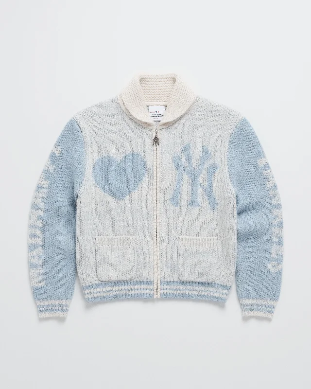 Yankees Full Zip Shawl Sweater