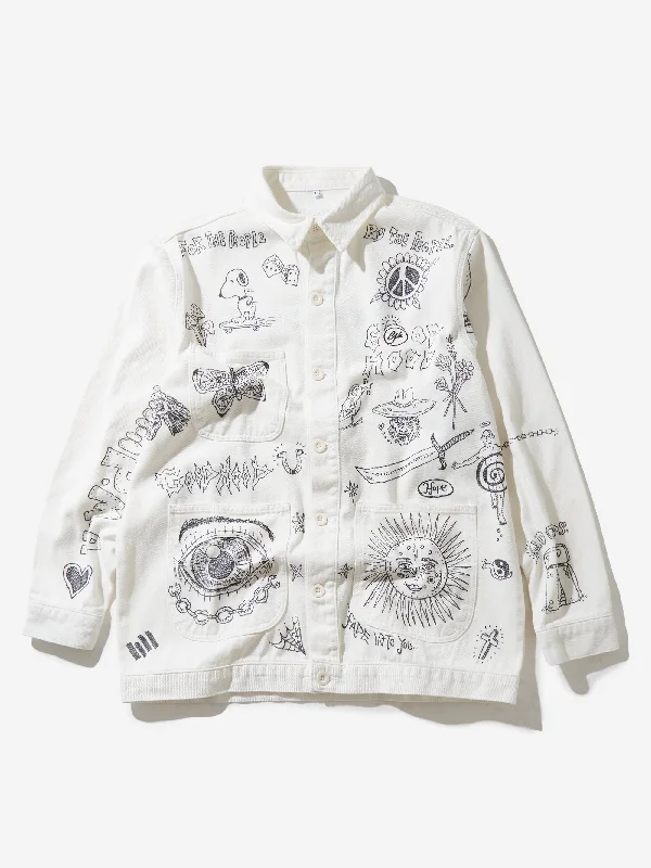 Goodhood x Rebel Yuth Hand Customised Store Worker Jacket - Medium No 1