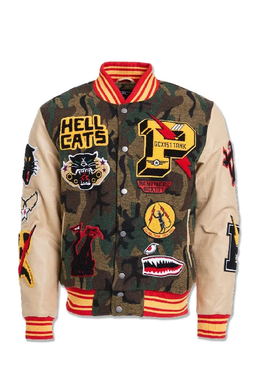 Big Men's Hellcat Varsity Jacket (Vintage Camo)