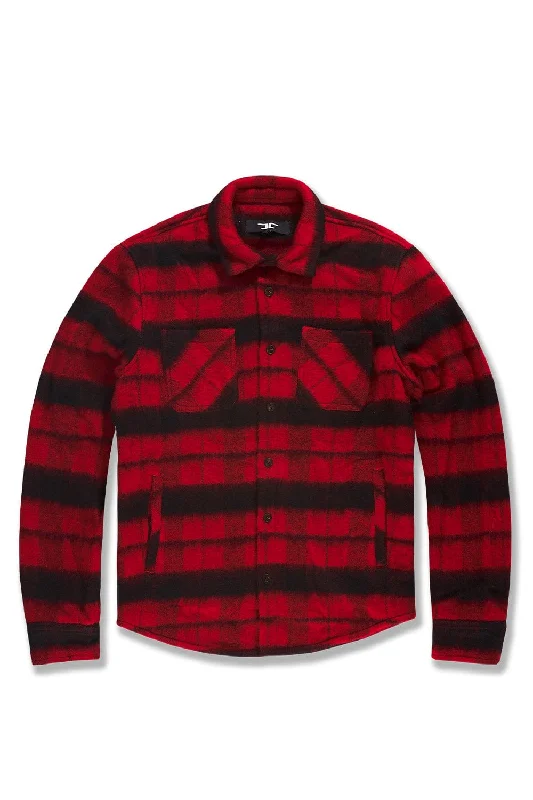 Big Men's Vandal Flannel Shacket (Buffalo Plaid)