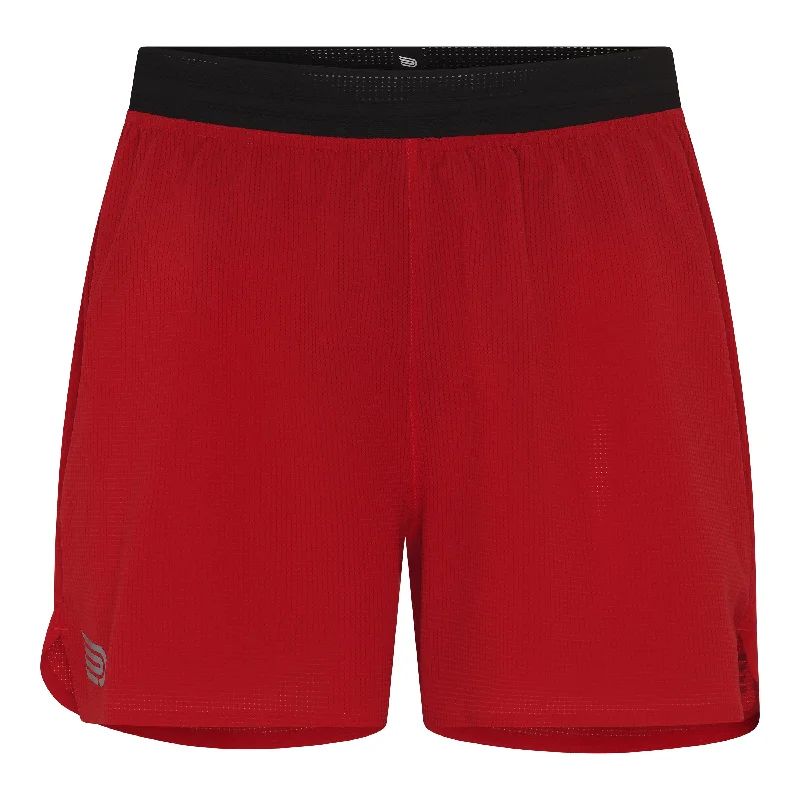 Pressio Men’s Run Elite 4.5’ Short - FRD/SLV