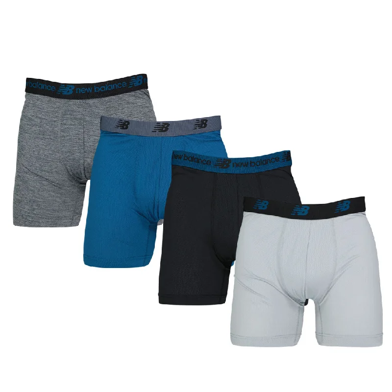 New Balance - Men's 4 Pack Mesh Boxer Brief (NB3015-4-0095N)