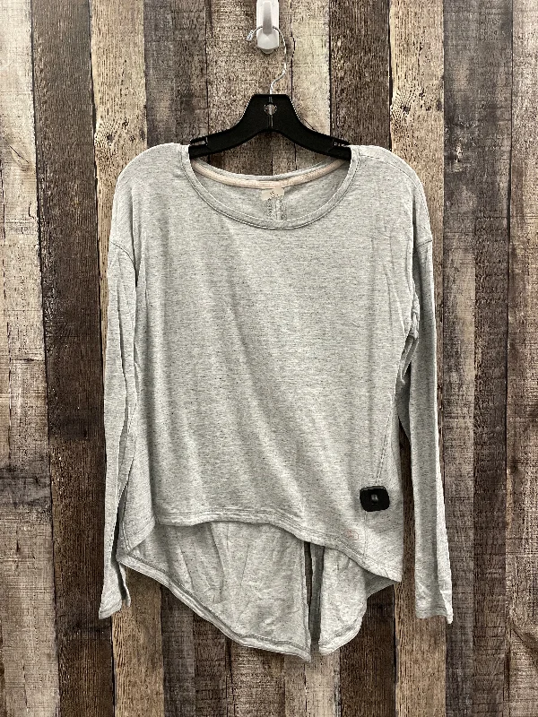 Athletic Top Long Sleeve Crewneck By Calia In Grey, Size: M