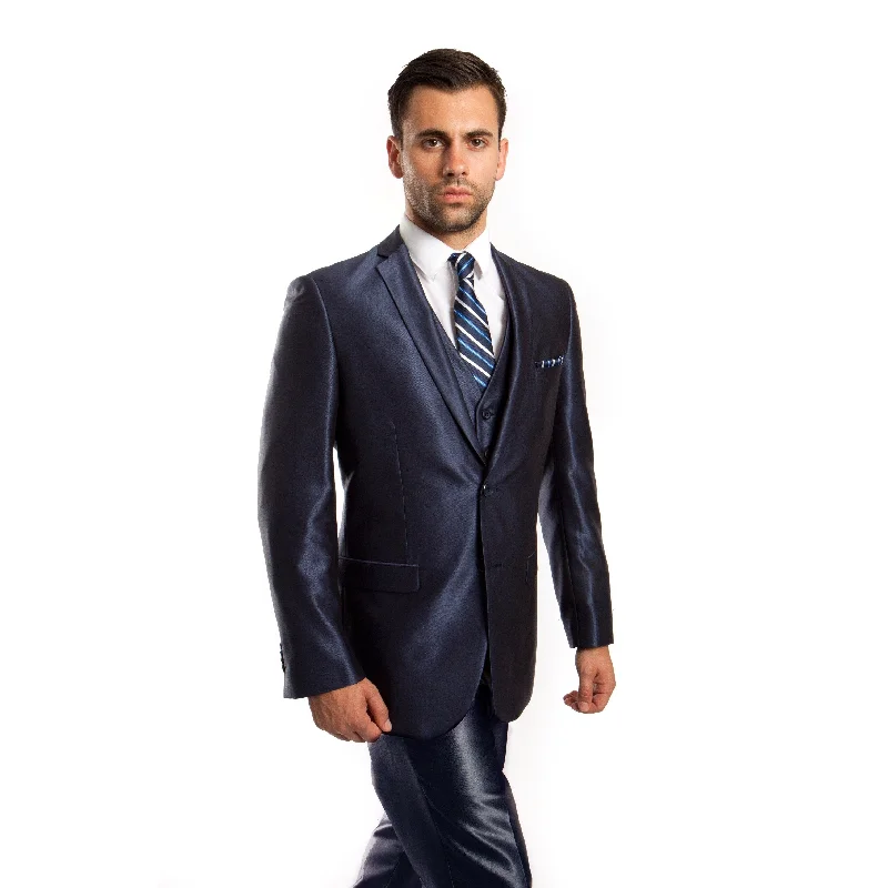 Men's Suit Set 3 Piece Casual Slim Fit Notch Lapel Suit Set