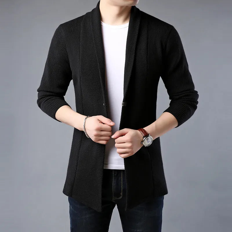 Men's Acrylic Full Sleeves Single Button Closure Winter Jackets