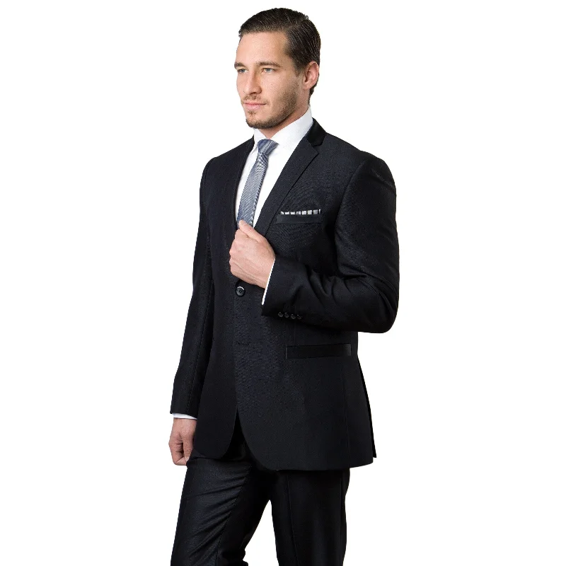 Men's Suit Set 2 Piece Notch Lapel Suit Set