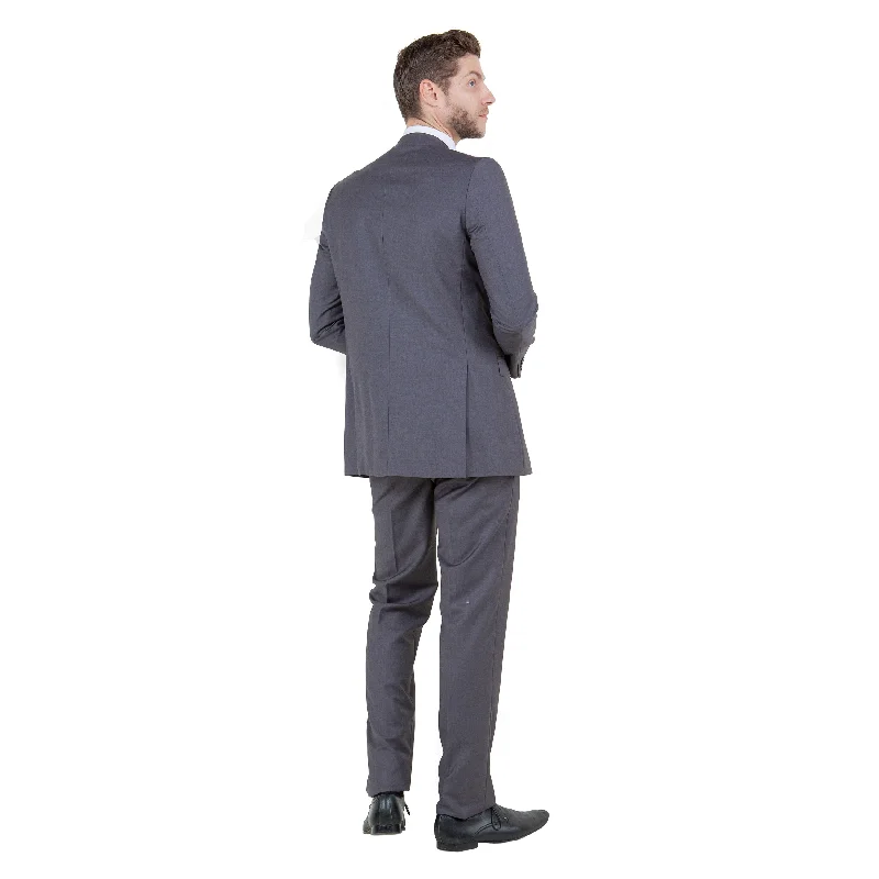 Men's 2-Piece Pick Stitch Suit Set, Grey