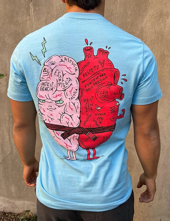 Presion & Diamantes Heart and Brain Tee