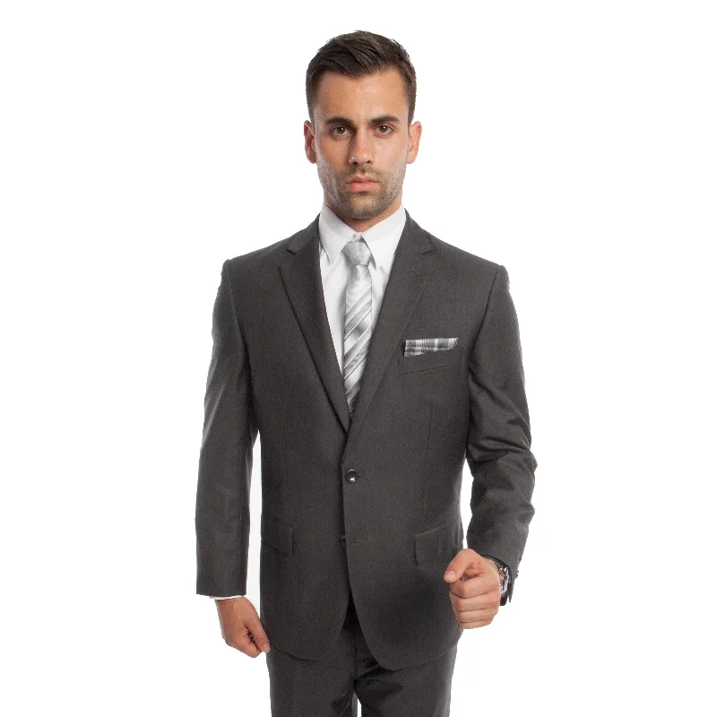 Men's Suit Set 2 Piece Set Notch Lapel Suit Set