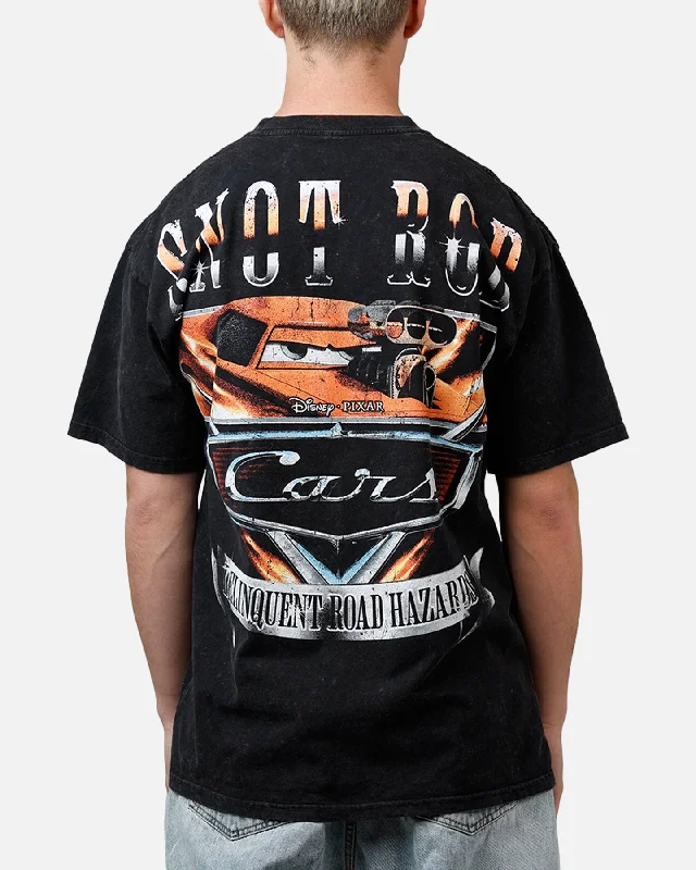 Goat Crew Disney And Pixar Cars Snot Rod Vintage T-Shirt Black Acidwash