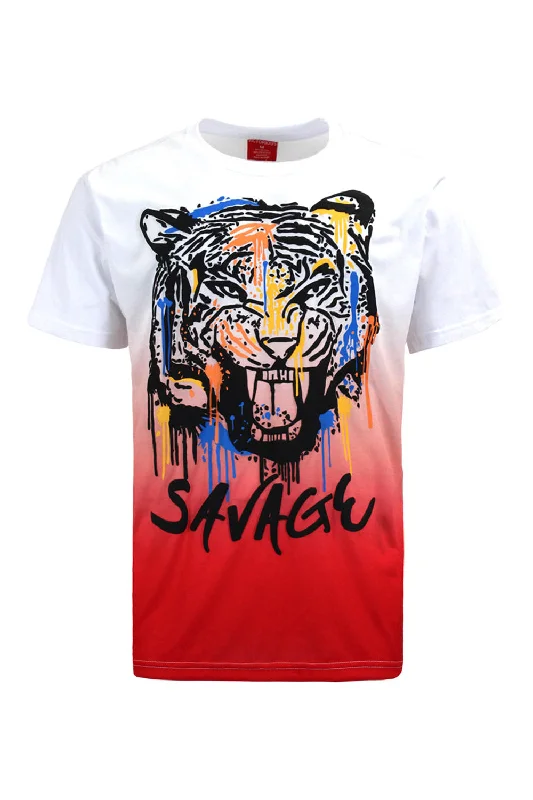 Savage Tiger Print T-Shirt