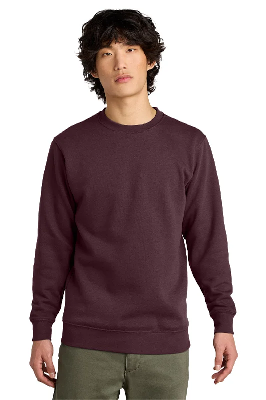 District Mens Very Important Fleece Crewneck Sweatshirt - Plum Purple