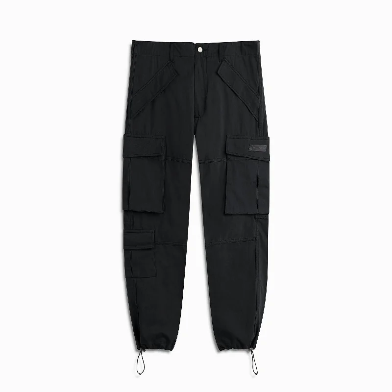 7 pocket cargo / black twill