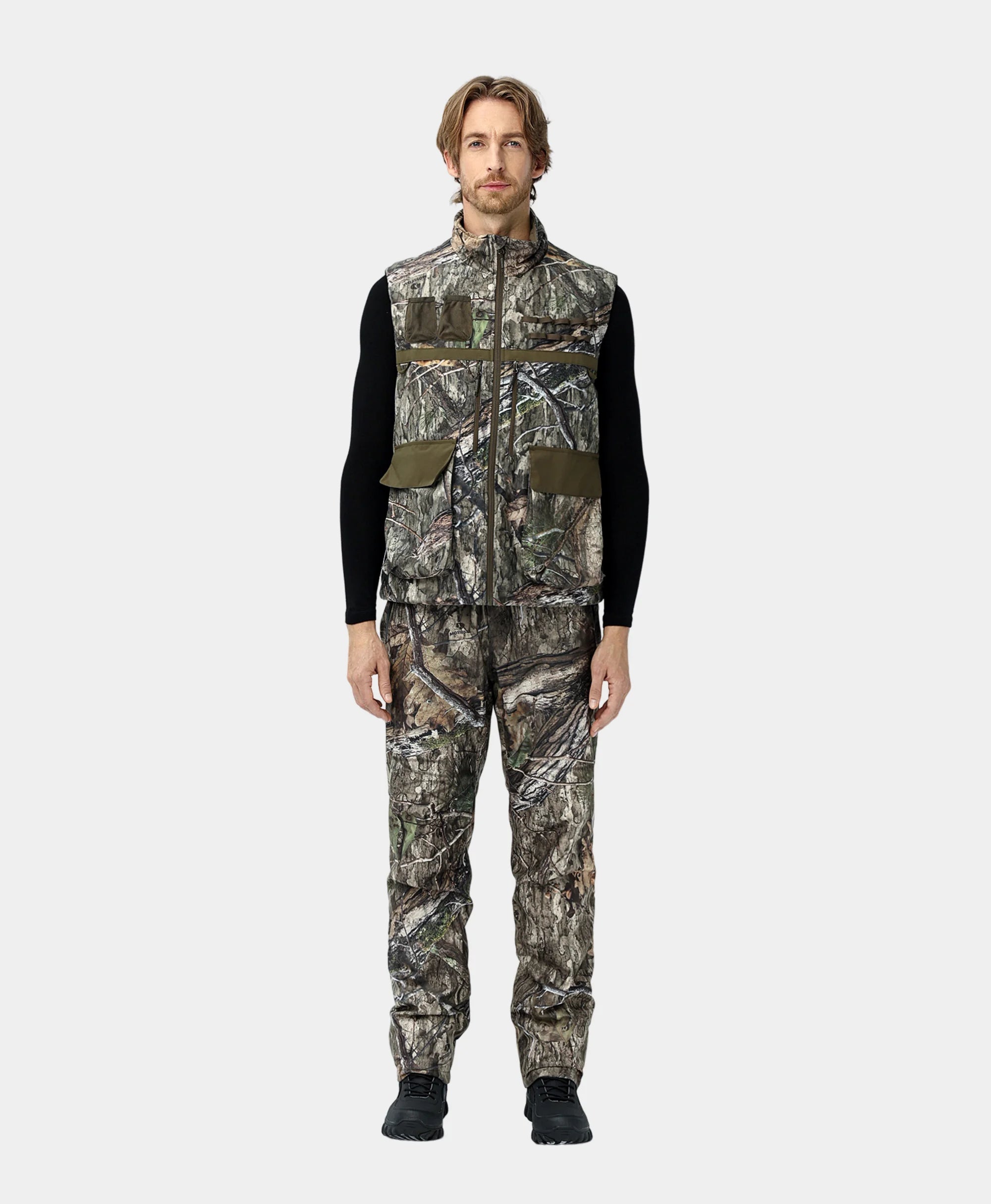 Men's Heated Hunting Pants - Camouflage, Mossy Oak Country DNA