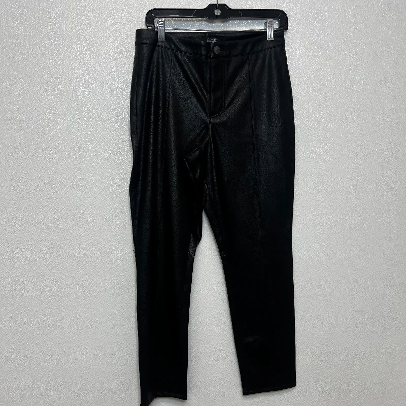 Pants Ankle By Dennis Basso Qvc In Leather, Size: L