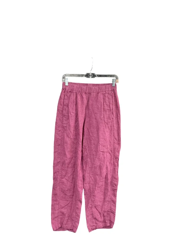 Pants Linen By Eileen Fisher In Purple, Size: Xxs