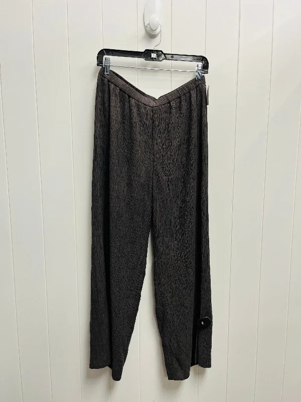 PANTS WIDE LEG EILEEN FISHER in GREY, Size: S