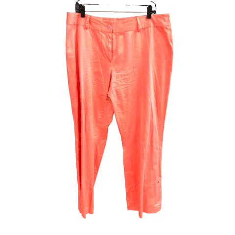 Pants Wide Leg By Kemp & Company  In Coral, Size: 16