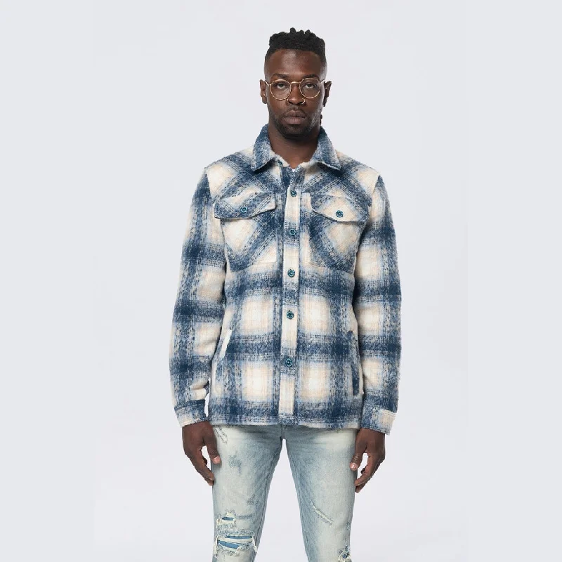 Flannel Lined Overshirt - Oceana