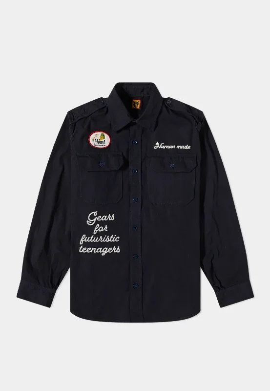 Human Made Boy Scout Shirt Navy