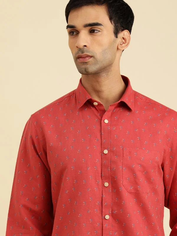 Men Printed Full Sleeve Cotton Shirt