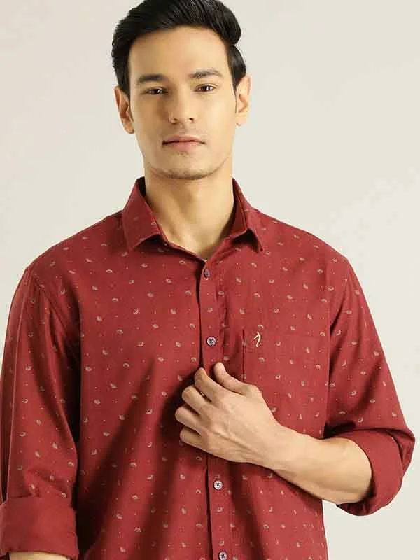 Men Printed Full Sleeve Cotton Shirt