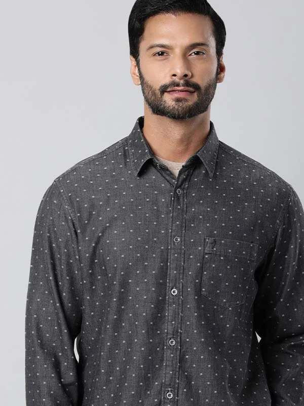 Men Printed Full Sleeve Cotton Shirt