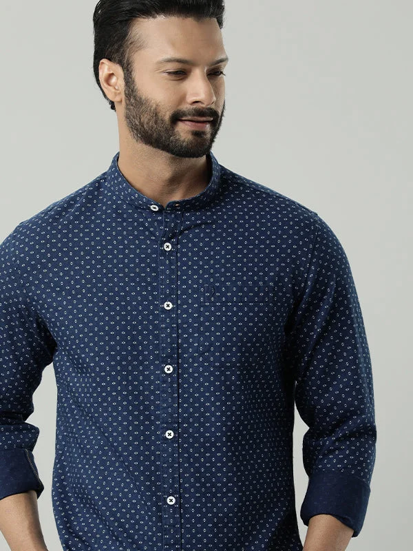 Men Printed Full Sleeve Cotton Shirt