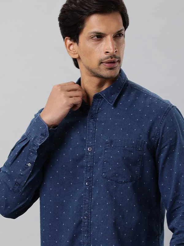 Men Printed Full Sleeve Cotton Shirt