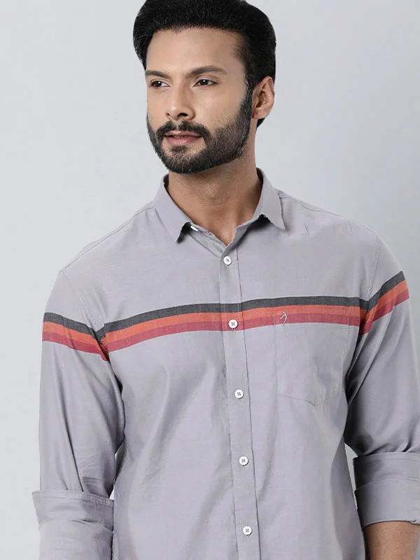 Men Striped Full Sleeve Cotton Shirt