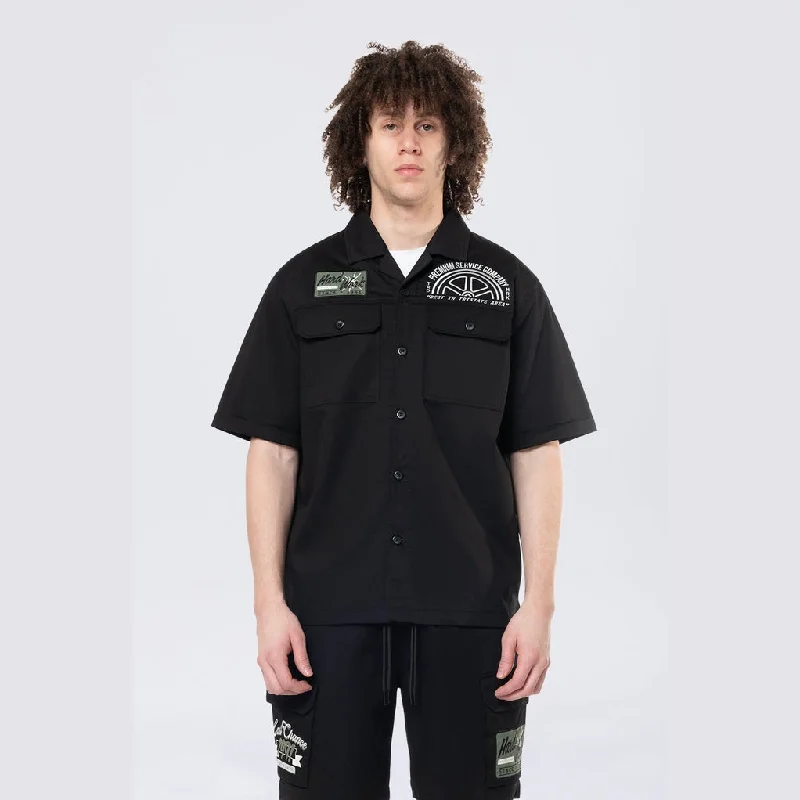 Pitstop S/S Buttondown Shirt - Black