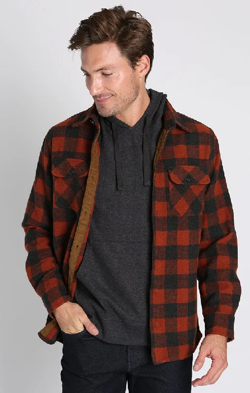 BURGUNDY PLAID WOOL